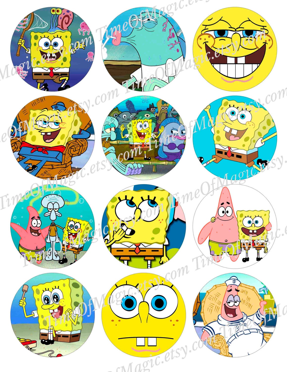 Digital Collage Sheet SpongeBob SquarePants 2.5