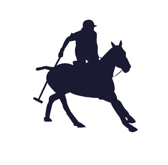 Polo Horse Silhouette Vinyl Decal by StaceySignWorks on Etsy