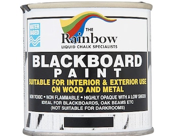 Blackboard Paint 250ml - Water-Based Ideal for Creating or Restoring Chalkboards