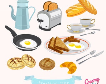 Clip Art Brunch Clipart brunch clipart etsy american breakfast food digital vector clip art european design illustration instant download