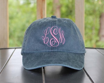 Sorority Hats, Monogrammed Baseball Cap Set of 8 hats, Bridesmaid Gift, Groomsman Gift, Personalized, Monogrammed