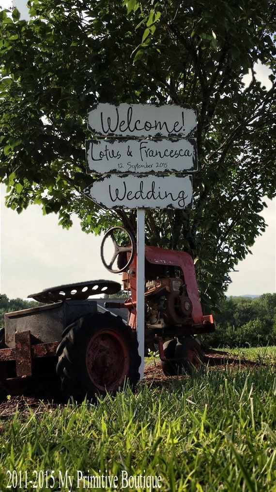 Vintage Wedding Sign Package. 3 Signs. Wedding Sign. Wedding