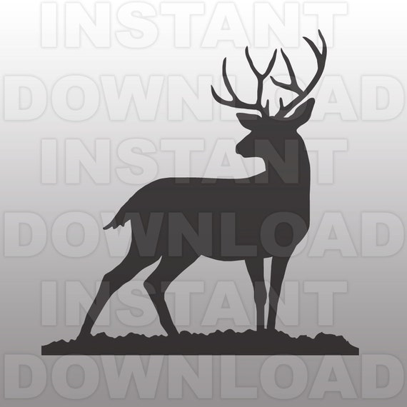 Download Deer Hunting Buck Standing SVG File Cutting Template-Buck