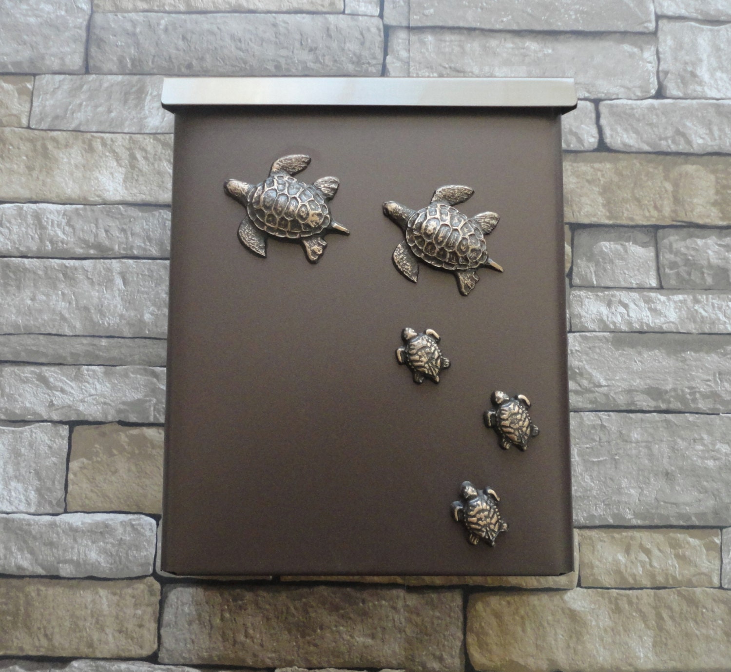 Sea Turtle Mailbox in Oil Rubbed Bronze
