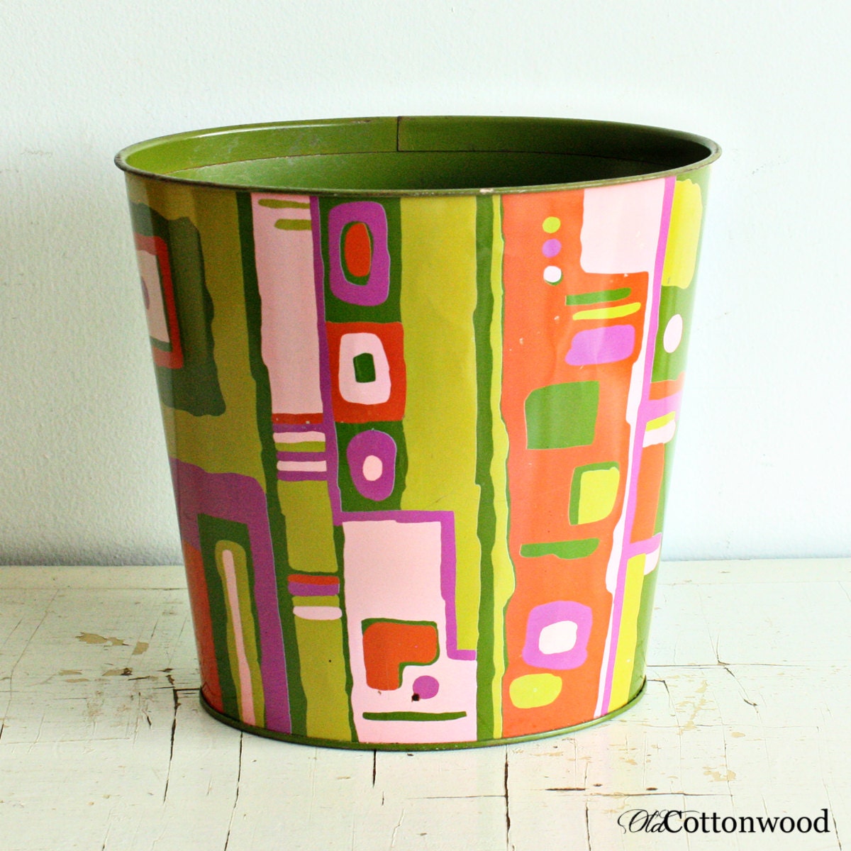 vintage-oval-trash-can-waste-basket-j-v-reed-co-green-pink