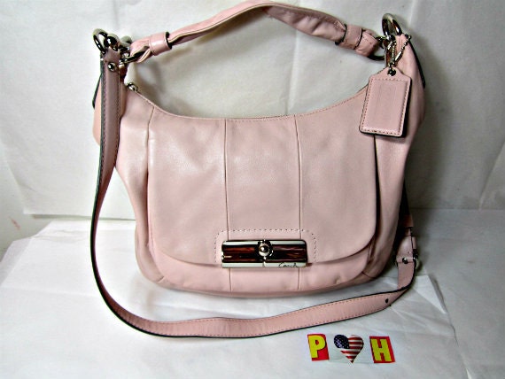 COACH Purse Pale Pink Leather Bag Durable by PiccadillyHill