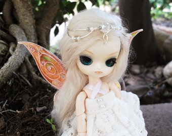 OOAK Elfic Tiara Jewellery for dolls 12 COLOURS - Mini Pullip, Dal, Monster High, Puki Fee, MSD