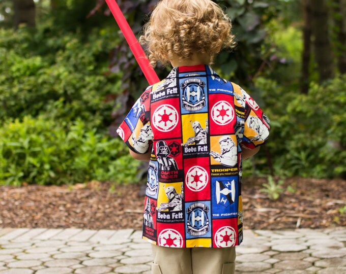 Star Wars Shirt - Little Boy Clothes - Toddler Boy Shirt - Star Wars Birthday - Jedi - Boutique Boys - Glow in the Dark - 3T to 16 yrs