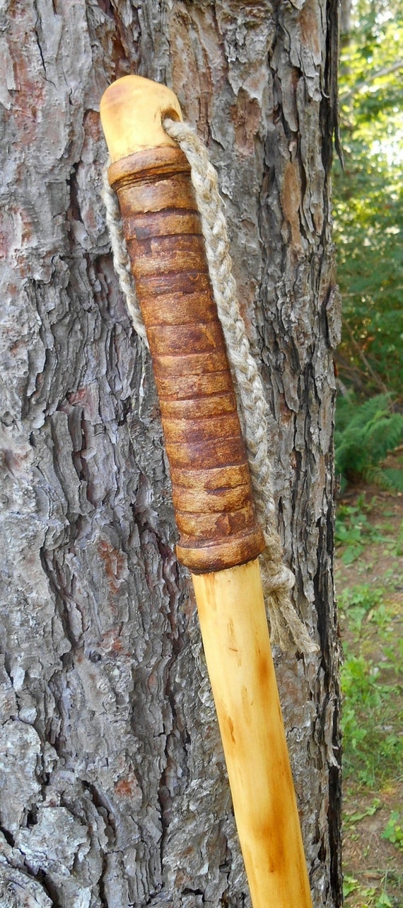 Walking stick Natural Coffee and Cinnamon finish by bearpawrustics