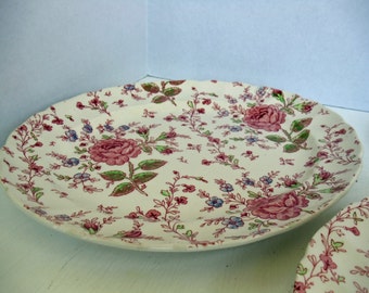Rose Chintz by Johnson Brothers Oval Serving Platter