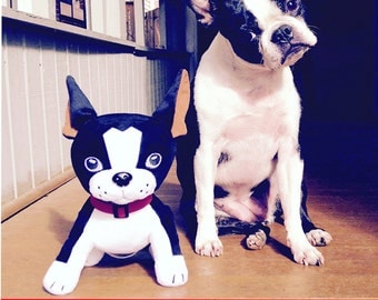 Mirabelle Happy Dog Adventure plush toy boston terrier