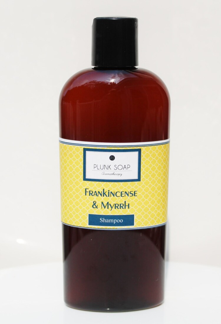 Frankincense and Myrrh Shampoo by plunksoap on Etsy