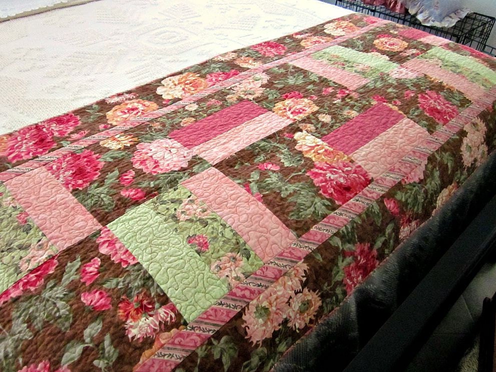 Handmade Quilted Bed Runner Patchwork Bed Runner Runner For