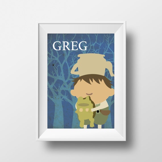 Items similar to Over the Garden Wall Greg Inspired Printable Wall Art ...