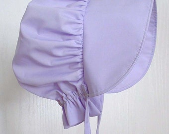 Toddler Sun Bonnet, Purple Sun Bonnet, Pioneer Bonnet ,Baby Bonnet,Pioneer Bonnet - Ready to Ship
