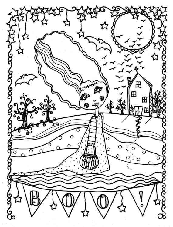 Download Halloween Instant download Coloring page You get to upload