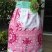 Apron made from Vintage Tablecloth, Pink Heart Border with Michael Miller and Tina Givens Accents