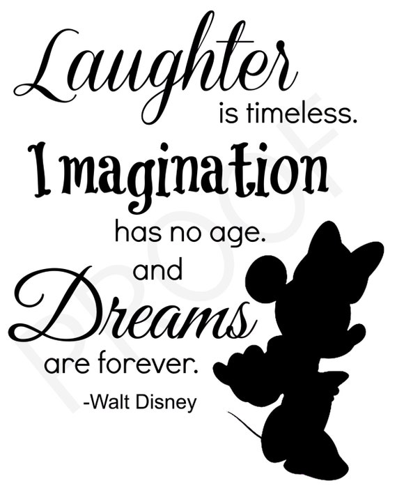 Digital Art: Disney Print Inspirational Quote Print Black