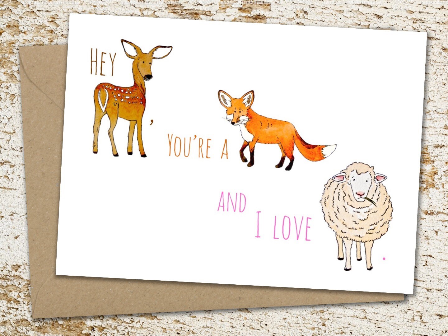 Funny Love Cards Funny Animal Pun Cards I Love You Card For