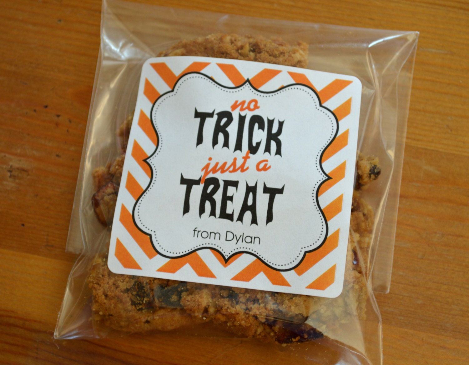 Personalized Cellophane Bags with labels by ClaudiaCurtiDesigns