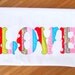 Cute Patchwork rag edges applique alphabet and numbers -  machine embroidery applique designs - 4x4, 5x7, 6x10  INSTANT DOWNLOAD