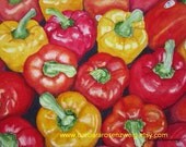 Vegetable Painting, Red Pepper Print, Watercolor Peppers, Kitchen Wall Art, Food Art, Kitchen Decor, Peppers Painting, Barbara Rosenzweig Vegetable Painting, Red Pepper Print, Watercolor Peppers, Kitchen Wall Art, Food Art, Kitchen Decor, Peppers Painting, Barbara Rosenzweig