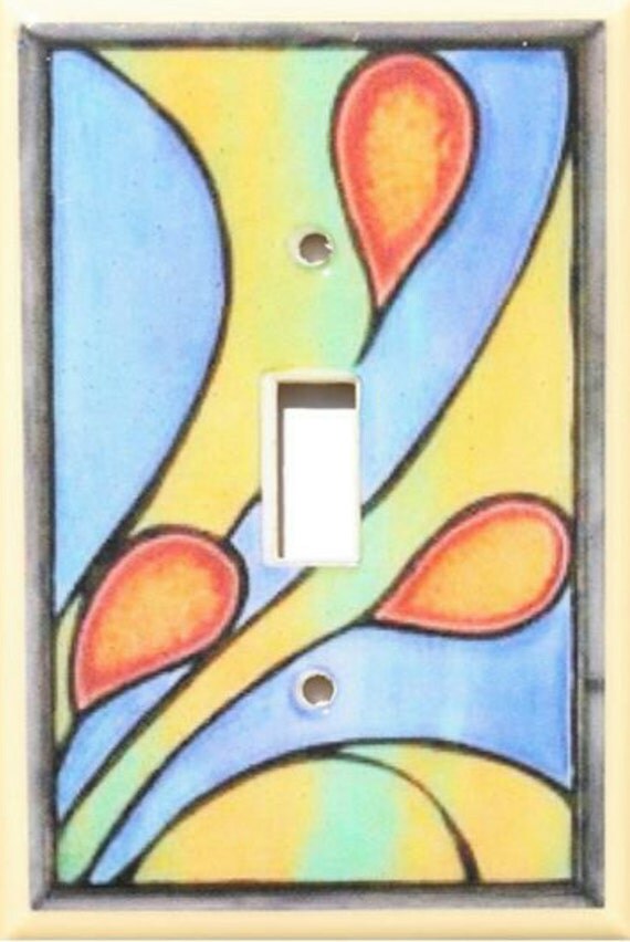 Abstract Art Switch Plates by Art2LightDesigns on Etsy