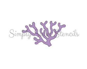 Coral stencil | Etsy