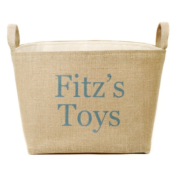 Personalized Toy Storage Basket by asouthernbucket on Etsy