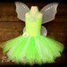 Adorable Toddler Halloween Costume , Fairy Tutu , Pixie cut dress with white fairy wings 18 months 2T 3T , The cutest little Halloween Tutu