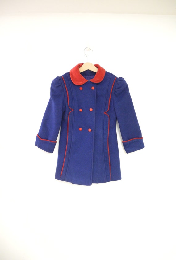 Vintage Baby Clothes 1950's London Fog Royal Blue by BabyTweeds