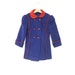 Vintage Baby Clothes, 1950's London Fog Royal Blue and Red Wool and Velvet Baby Girl Coat Set, Vintage Baby Coat, Winter Baby Coat, Size 5T