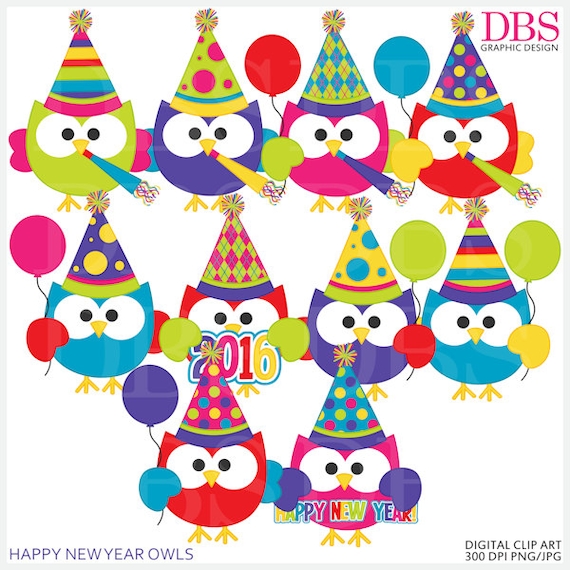 new year's owl clipart - photo #14