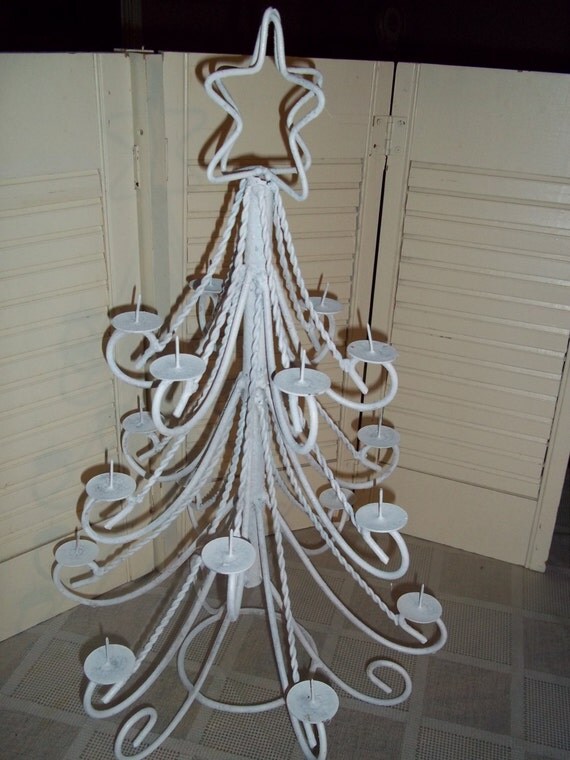 vintage metal christmas tree candelabra or ornament holder vintage metal christmas tree candelabra or ornament holder