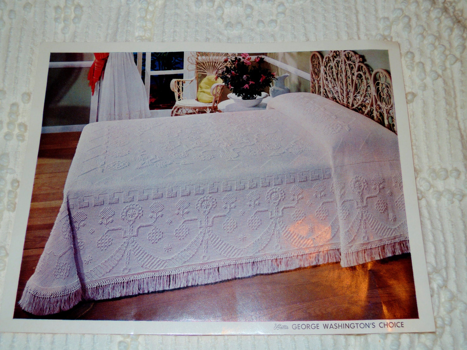 Bates Bedspread Washingtons Choice Snow White Twin