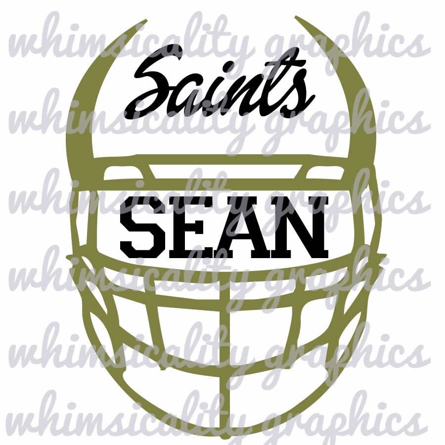 Download Digital File Football Helmet For Monogram with SVG DXF PNG