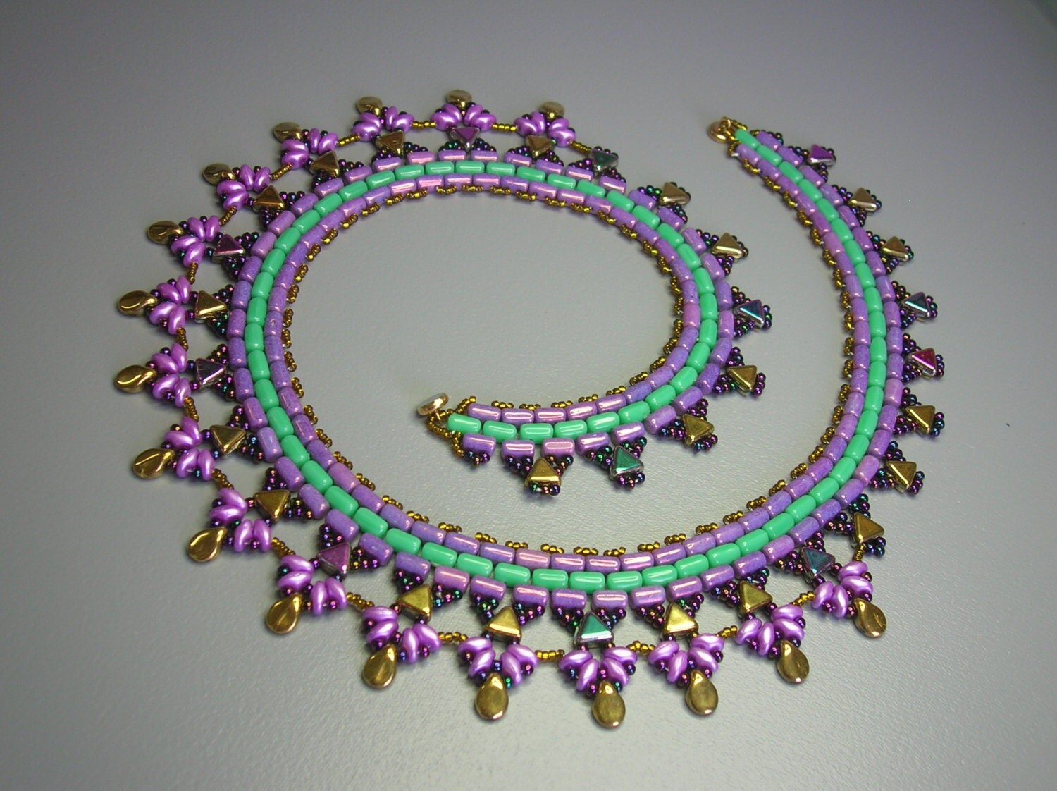 tutorial peacock kheops rulla superduo pips beads bead necklace designs for beginners