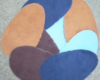 DIY cut suede soles for baby shoes - genuine suede soles for baby shoes, just soles ,soles for moccasins , suede for DIY MOCCASINS