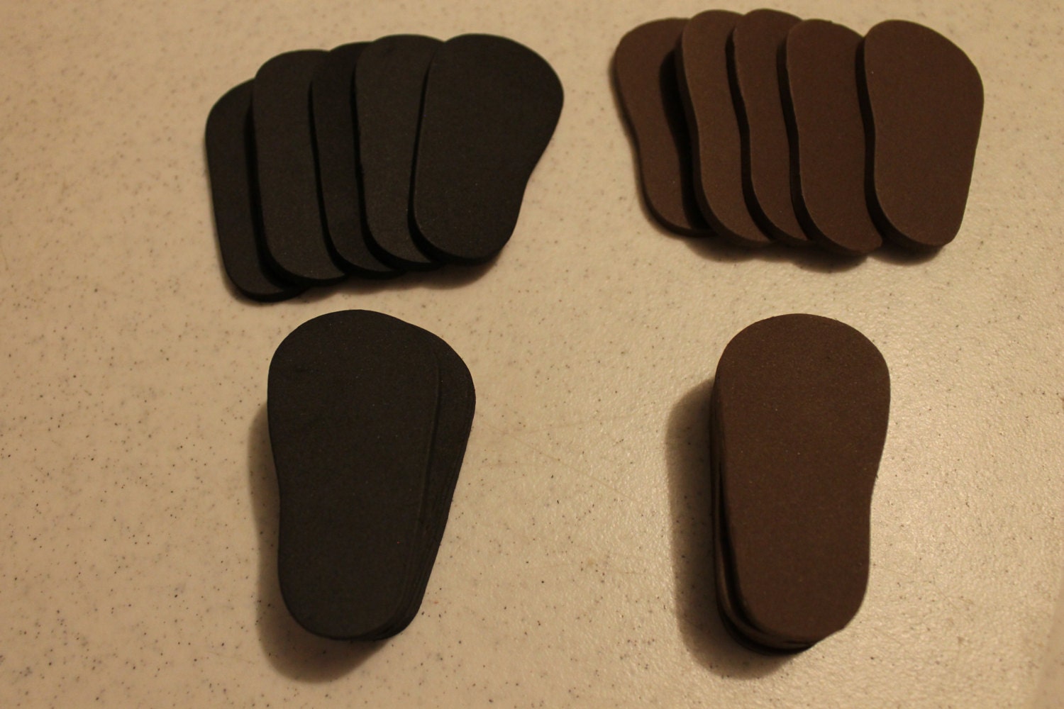 5mm Doll shoe soles to make shoes for 18 inch dolls black and