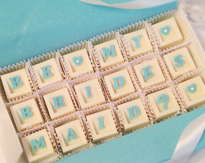 Will You Be My Bridesmaid Chocolates- Bridesmaids Gift Proposal - Unique Gift For Bridal Party