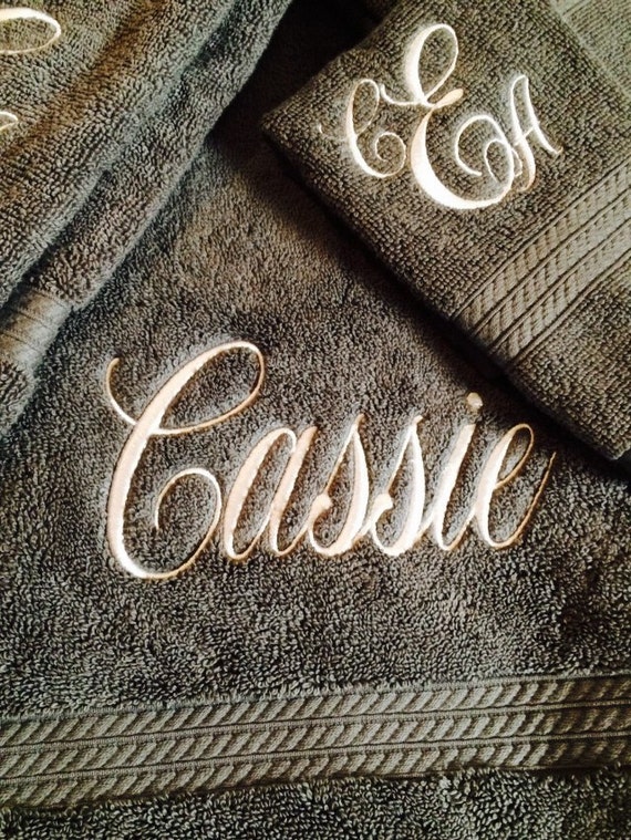 Monogrammed Towel Set Great For Wedding Gifts Shower Gifts   Il 570xN.823823656 Dekl 