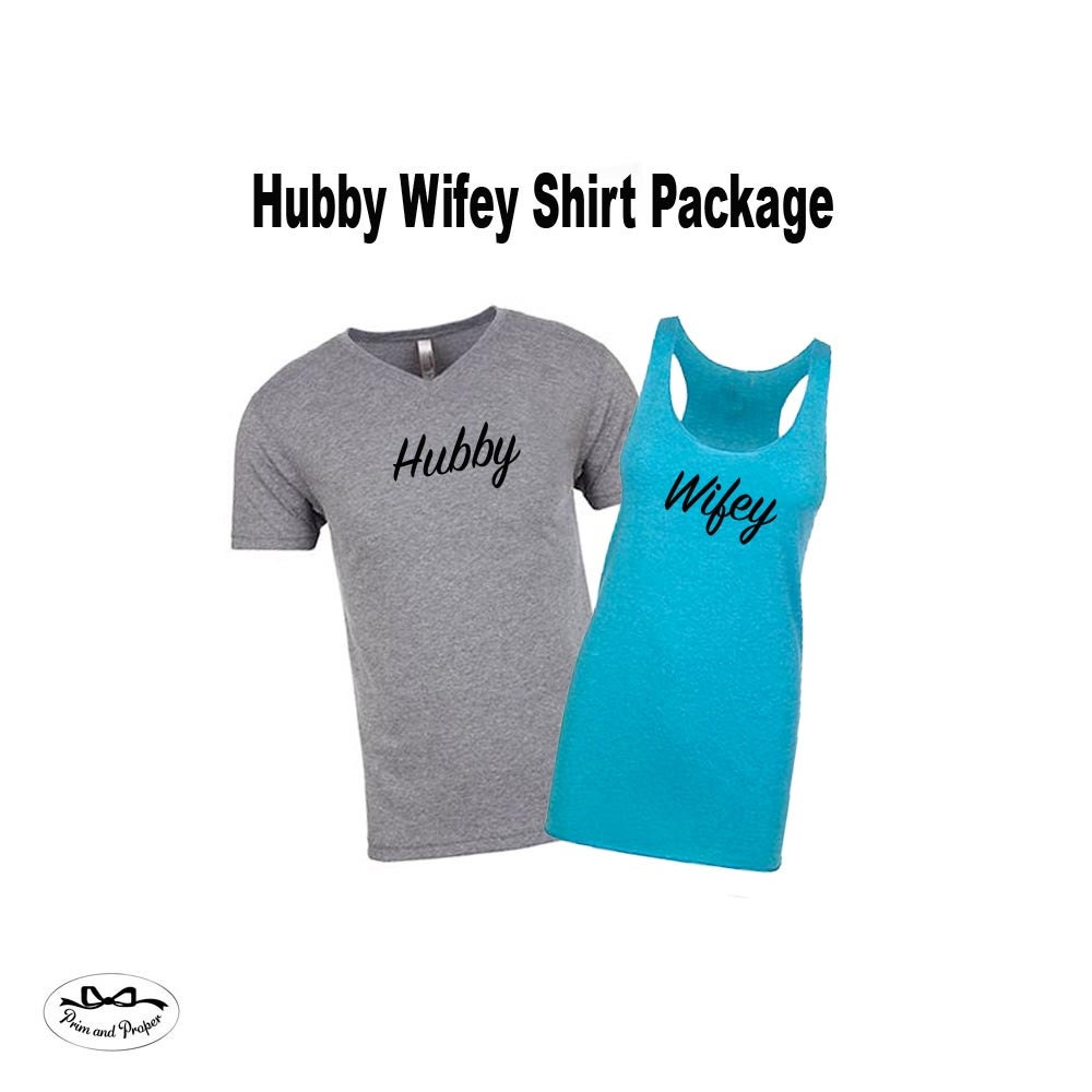 Honeymoon Shirt Package Hubby And Wifey Shirts Husb