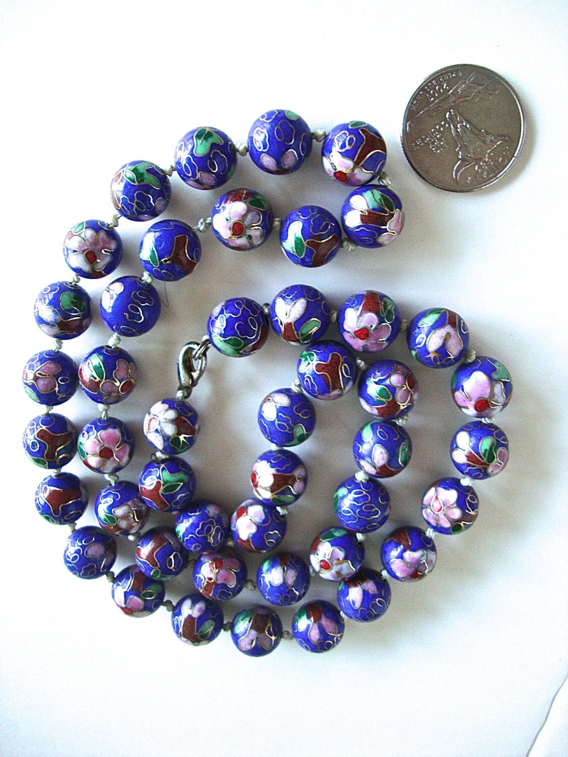 Vintage cloisonne necklace