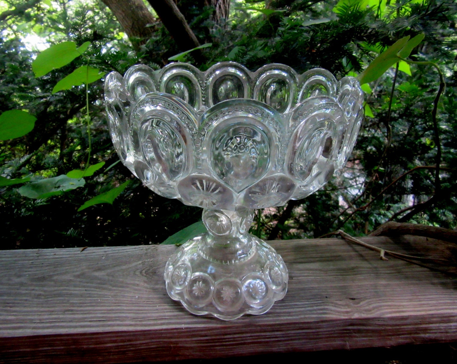 le smith crystal clear moon and stars large compote