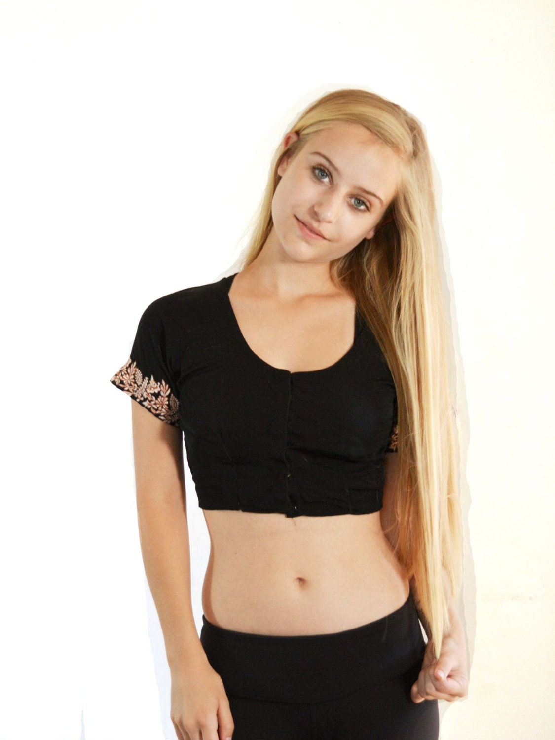 medium length crop top