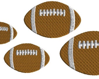 Football Mini Embroidery Design, Filled Stitch, 5 sizes, Machine Embroidery, Digital Download