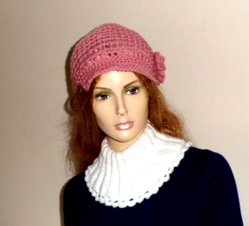 LADIES HAT With Peak. Hat CROCHET pattern.