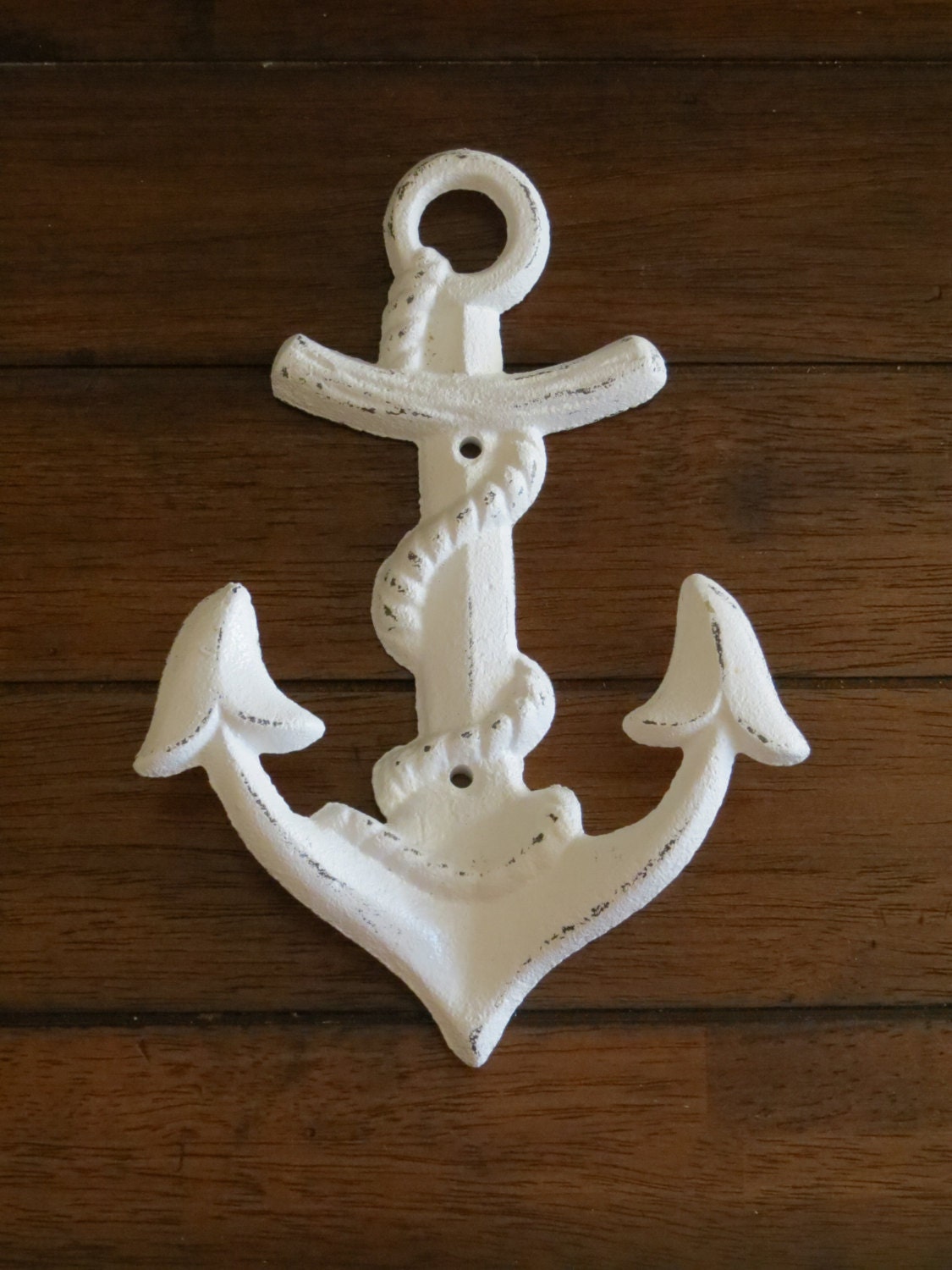 Large Anchor Wall Decor ship anchor / wall hook antique white or pick color / nautical Large Anchor Wall Decor ship anchor / wall hook antique white or pick color / nautical