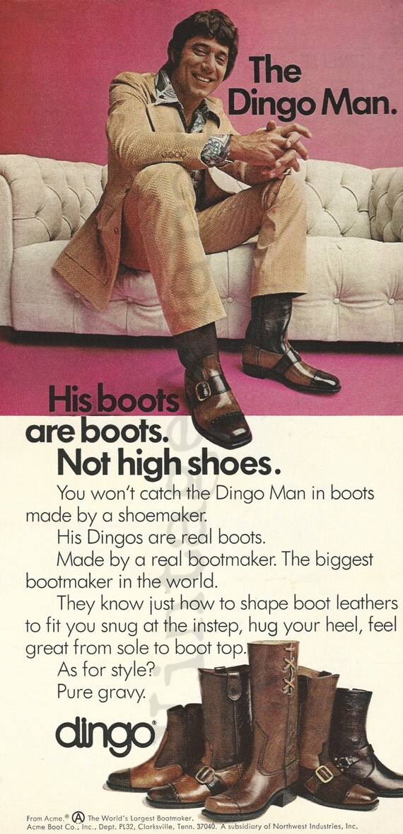 JOE NAMATH / DINGO Boots Original 1972 Vintage by ...