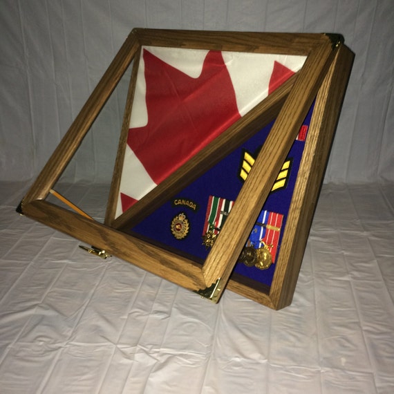 Flag Shadow box / Display Case / Medals Display / Flag Display